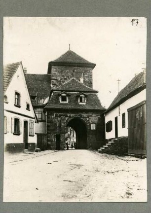 Obertor, Ansicht von Westen. Vorbau 18. Jh.