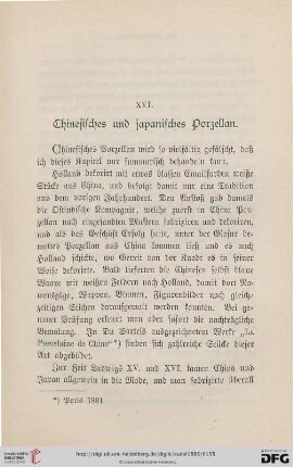 XVI. Chinesisches und japanisches Porzellan