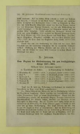 X. Zeitraum. Vom Beginne der Kirchentrennung bis zum dreißigjährigen Kriege 1517-1618