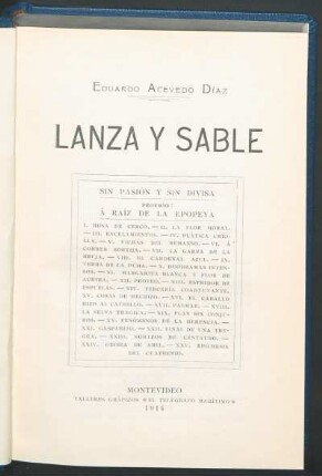 Lanza y sable