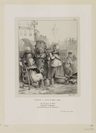 Krämerinnen, Blatt 9 der Folge "Lithographisches Album"