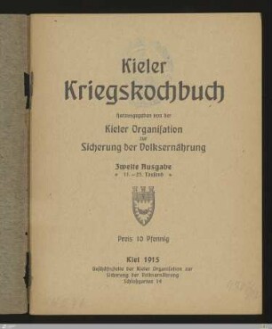 Kieler Kriegskochbuch