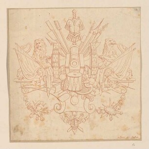 Trophäe (Le Clerc, Joullain, Livre de Trophées de Guerre, Marines, Taf. 4)