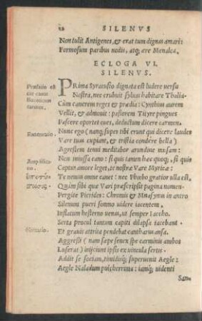Ecloga VI. Silenus.