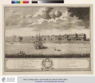 Prospect du Palais du Grand-Admiral avec les Suivans [Ansicht von Sankt Petersburg]. [Zeichner: Joseph Hearn. Stecher: Thomas Malton]. o.O.u.J.