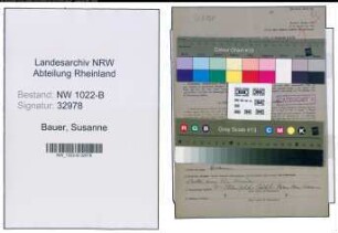 Entnazifizierung Susanne Bauer , geb. 22.04.1912 (Aerztin)