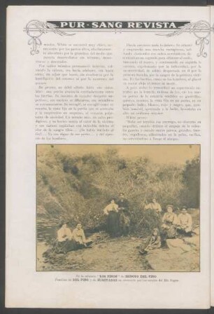 En la estancia "Los Pinos" de Isidoro Del Pino - [Fotografía] : Familias de Del Pino y de Zuaznabar en excursión por los montes del Río Negro