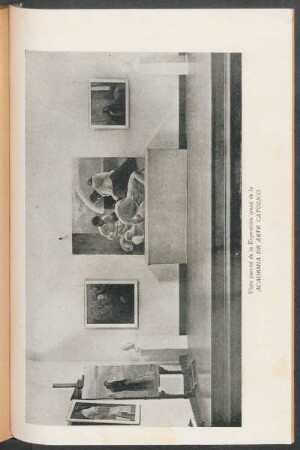 Vista parcial de la Exposición anual de la Academia de Arte Católico - [Fotografía]