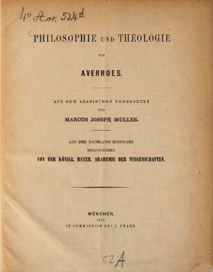 Philosophie und Theologie