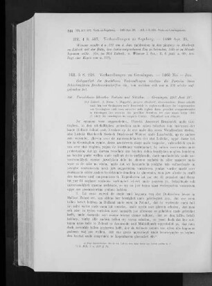 Verhandlungen zu Segeberg. - 1460 Apr. 26.