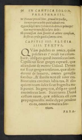 Capitis IIII. Elegia. IIII. Textus.