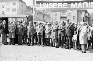 Freiburg: Messplatz; Ausstellung "Unsere Marine"; Gäste