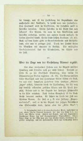 20. Was die Sage von der Entstehung Altonas erzählt