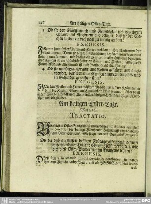 Am heiligen Oster-Tage. Marc. 16
