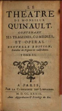 Le Theatre de M. Quinault. 2
