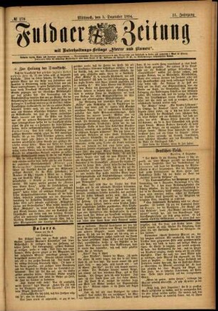 Ausgabe vom Mittwoch, den 05. Dezember 1894.