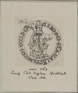 Bildnis des Gero von Schermke, Bischof von Halberstadt