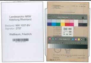 Entnazifizierung Friedrich Wallbaum , geb. 08.03.1907 (Bahnassistent)