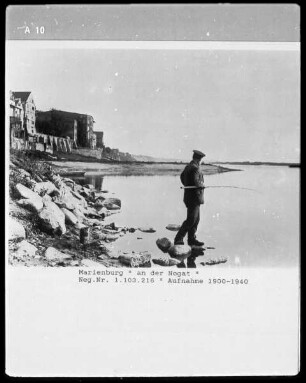 Fischer an der Nogat