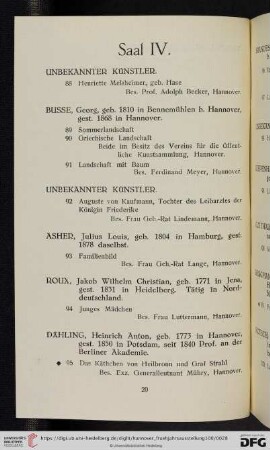 Saal IV (Nr. 88 - 115a)