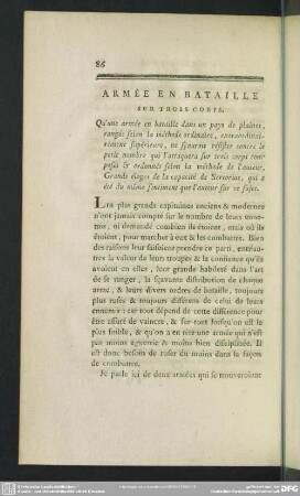 Armée En Bataille Sur Trois Corps