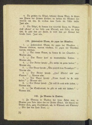 139. Zehntausend Mann, die zogen ins Manöver.