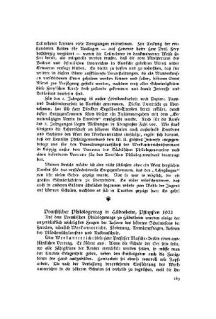 Preußischer Philologentag in Hildesheim, Pfingsten 1922