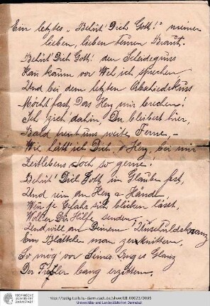 Brief vom 26.01.1903