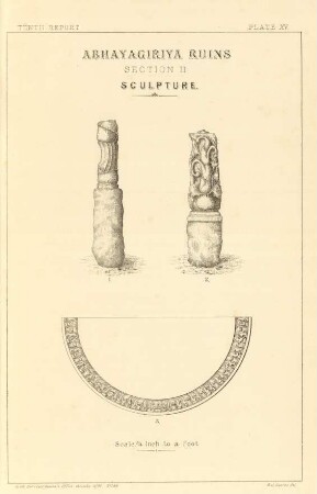 Plate XV. Abhayagiriya ruins. Section II. Sculpture.