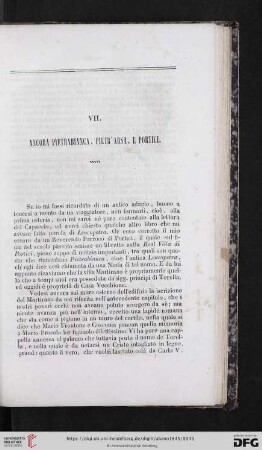 VII. Ancora Pietrabianca, Pietr' arsa, e Portici
