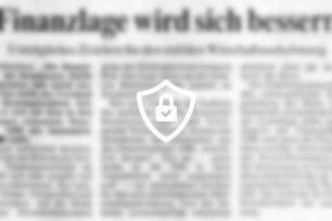 Finanzlage wird sich bessern