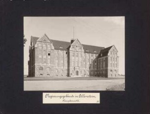 Regierungsgebäude, Allenstein: Hauptansicht