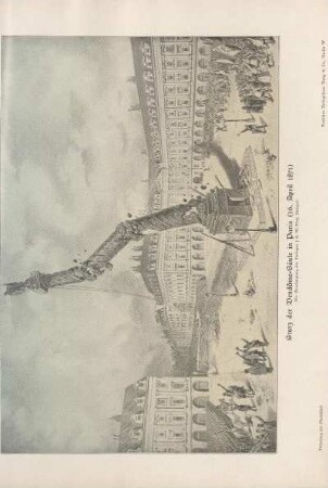 Sturz der Vendôme-Säule in Paris (16. April 1871)
