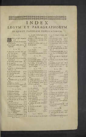 Index legum et paragraphorum