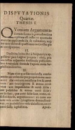 Disputationis Quartae.