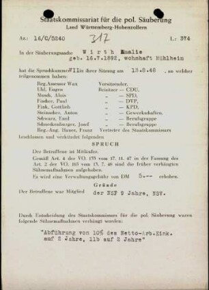 Wirth, Amalie