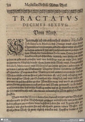 Tractatus Decimus Sextus: Vom Meth.