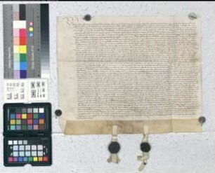 Die Knappen Jost und Franz von Hoerde reversieren die Lehnsauftragung des Schlosses Boke durch Bernd und Friedrich von Hoerde, Ritter, sowie Bernd von Hoerde, Friedrichs Sohn, an Bischof Heinrich von Paderborn laut inserierter Urkunde von 1371 März 23 (dominica judica), die von Dietrich von Hoerde sowie Johann von Hoerde, Josts Großvater und Vater, bestätigt worden war und auch von dem Ritter Bernd von Hoerde, Bernds Sohn, und Philipp von Hoerde, Franz von Hoerdes Großvater und Vater, bestätigt worden war. Auch hatte 1403 September 22 (in crastino beati Matthei apostoli et evangeliste) Berndt von Hoerde, Friedrichs Sohn, laut inseriertem Nachtrag dies bestätigt. Das Schloß Boke besteht jetzt aus zwei Häusern, wovon Jost von Hoerde das alte, Franz das neue Haus innehat. SA der Aussteller. Datum: up sent Vites Hilligen dag