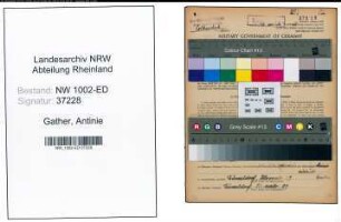 Entnazifizierung Antonie Gather, geb. 12.04.1887 (Lehrerin)