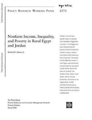 Nonfarm income, inequality, and poverty in rural Egypt and Jordan