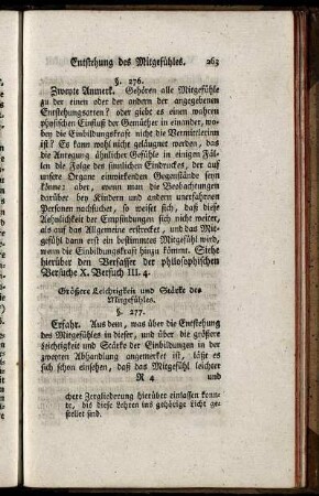 Größere Leichtigkeit und Stärke des Mitgefühles.