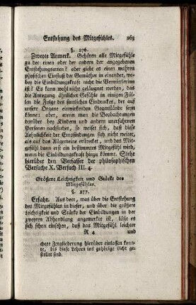 Größere Leichtigkeit und Stärke des Mitgefühles.
