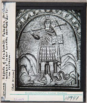 Ravenna, Kapelle des Erzbischöflichen Palastes: Christus militans, Christus Victor