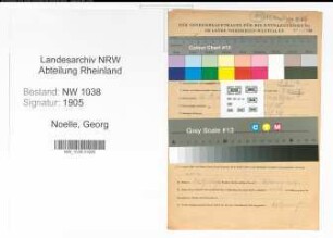 Entnazifizierung Georg Noelle , geb. 06.03.1902 (Maler)