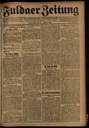 Ausgabe vom Donnerstag, den 27. Januar 1916.