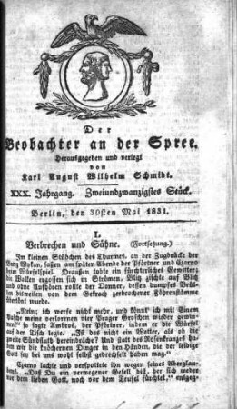 22. Stueck, 30. Mai 1831