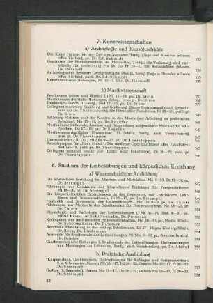 7. Kunstwissenschaften