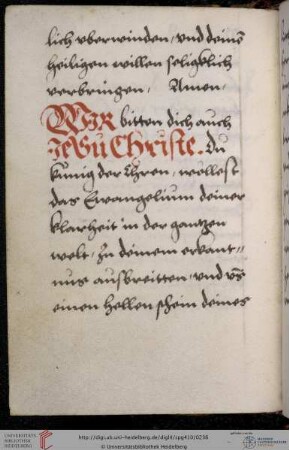 Gebet zu Christus