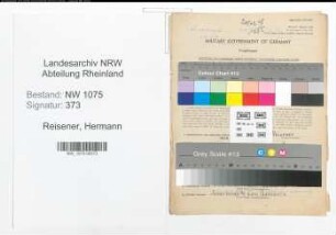 Entnazifizierung Hermann Reisener , geb. 05.10.1896 (Justizbeamter)