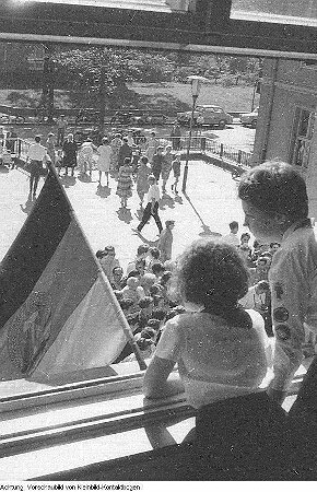 Dresden. Kommunalwahl 1961, u.a. Kundgebung auf dem Altmarkt mit Kurt Hager; Wahlwerbung und Wahlen, 17. September 1961